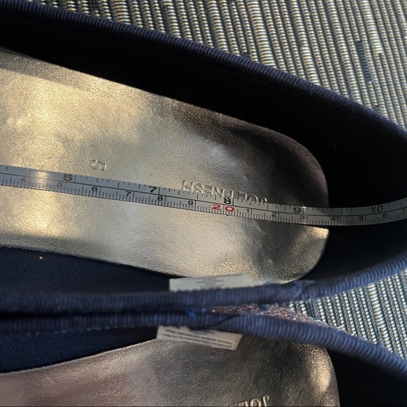 JOE FRESH - Rainbow Sparkles with Navy trim ballet flat (SZ6.5/7) - Picture 7 of 9